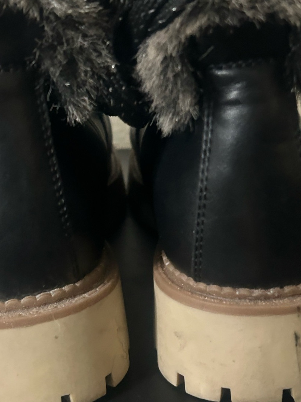 Circus by Sam Edelman Women’s size 11 Faux Fur Lace Up Combat boots - Picture 8 of 8